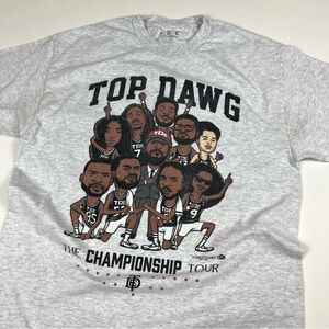 Kendrick Lamar SZA TDE Championship Tour Merch Cartoon T-Shirt Mens